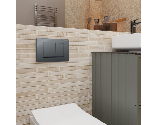 Кнопка смыва Charus Minimalista FP.310.GRP.01 графит