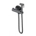 Смеситель с гигиеническим душем и термостатом встраиваемый Wonzon&Woghand, Темный графит