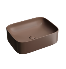 Чаша накладная прямоугольная Ceramica Nova Element 50x38 Темно-Коричневый Матовый