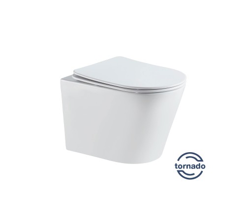 Унитаз подвесной Vincea Tornado Piatti VT1-11T безободковый белый