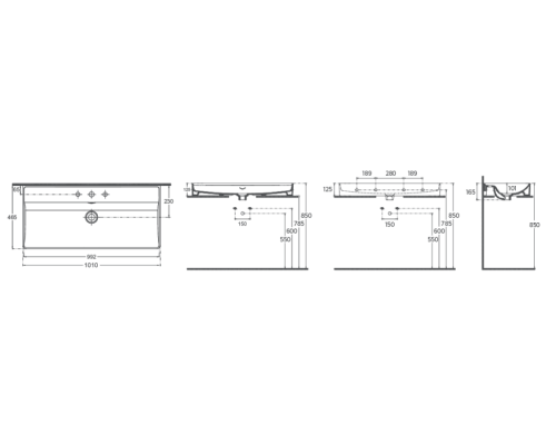 Раковина накладная ISVEA Vea 101, белый 10VAS5101I