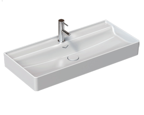 Раковина накладная ISVEA Vea 101, белый 10VAS5101I