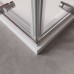 Душевой уголок Cezares Liner 120x90 L профиль Хром стекло прозрачное