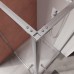 Душевой уголок Cezares Liner 120x90 L профиль Хром стекло прозрачное