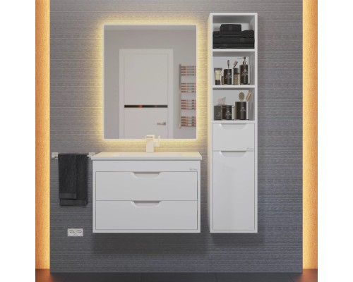 Тумба под раковину подвесная Uperwood Modul 61х44,4х55 см, белая матовая