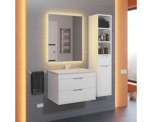 Тумба под раковину подвесная Uperwood Modul 61х44,4х55 см, белая матовая