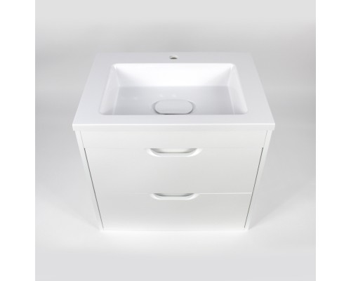 Тумба с раковиной подвесная Uperwood Modul 62х45х57 см, белая матовая