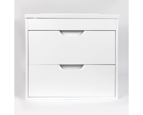 Тумба с раковиной подвесная Uperwood Modul 62х45х57 см, белая матовая