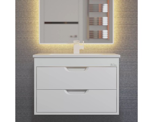 Тумба под раковину подвесная Uperwood Modul 61х44,4х55 см, белая матовая