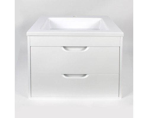 Тумба с раковиной подвесная Uperwood Modul 62х45х57 см, белая матовая