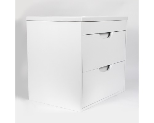 Тумба с раковиной подвесная Uperwood Modul 62х45х57 см, белая матовая