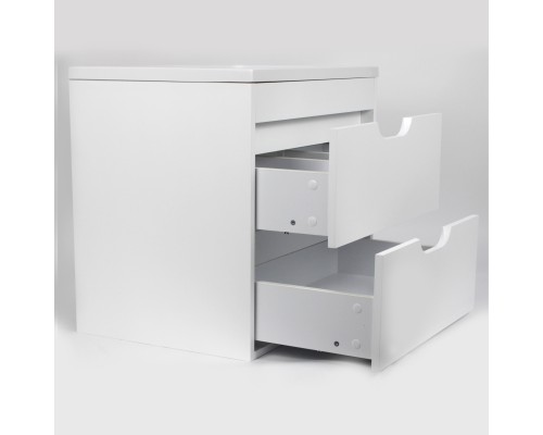 Тумба с раковиной подвесная Uperwood Modul 62х45х57 см, белая матовая