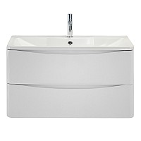 Тумба под раковину BelBagno ACQUA-1000-2C-SO-BL подвесная Bianco Lucido