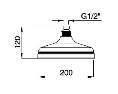 Верхний душ Cezares Czr CZR-U-SP8-20-01 Хром
