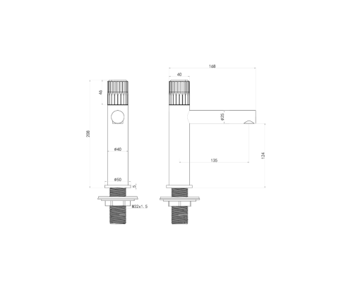 Смеситель для раковины ALTROBAGNO Иконико (Iconico) 0169 Cr