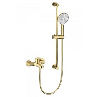 Смеситель для ванны с душевым гарнитуром Wonzon&Woghand, Брашированное золото