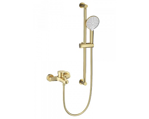 Смеситель для ванны с душевым гарнитуром Wonzon&Woghand, Брашированное золото