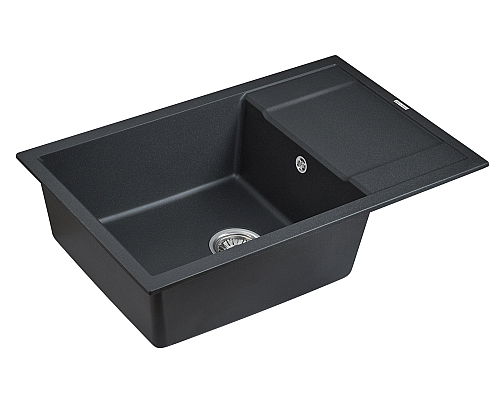 Кухонная мойка Paulmark Verlass PM317850-BL Черная Кухонная мойка Paulmark Verlass PM317850-BL Черная