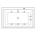 Ванна EXCELLENT Crown Lux 190x120 "LINE" (белый)
