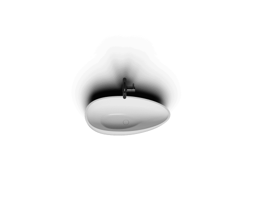 Накладная раковина-чаша из искусственного камня Monblan Boat 590x345x150 цвет белый матовый