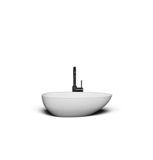 Накладная раковина-чаша из искусственного камня Monblan Boat 590x345x150 цвет белый