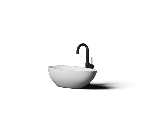 Накладная раковина-чаша из искусственного камня Monblan Boat 590x345x150 цвет белый