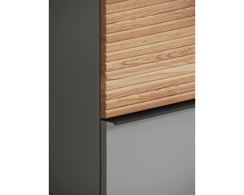 Тумба для раковины SanCos Delta 100 DL100GR Дуб красный, графит