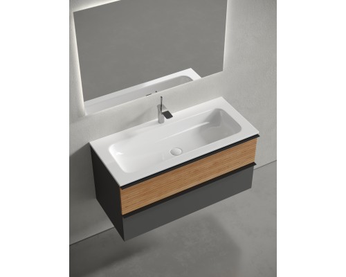 Тумба для раковины SanCos Delta 100 DL100GR Дуб красный, графит