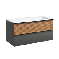 Тумба для раковины SanCos Delta 100 DL100GR Дуб красный, графит