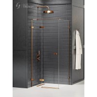 Душевое ограждение NEW TRENDY AVEXA COPPER BRUSHED L 110x90x200 медь