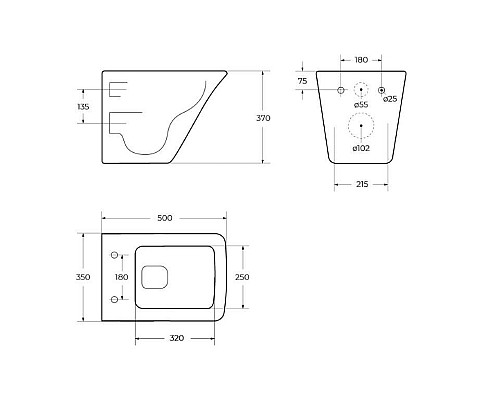 Унитаз BelBagno Marmi BB052CHR/BB052SC подвесной с сиденьем Микролифт