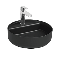 Раковина накладная ISVEA Infinity 42 круглая черный матовый 10NF65042SV-2N