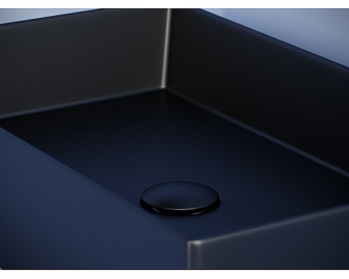 Раковина накладная Ceramicanova 601x361x130, черный матовый