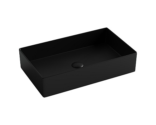 Раковина накладная Ceramicanova 601x361x130, черный матовый