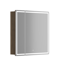 Зеркальный шкаф SANCOS Mirror 790x150х740 мм, с LED подсветкой, дуб чарльстон MI80ECH