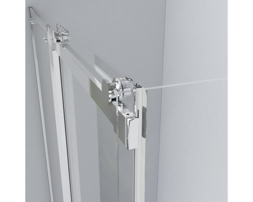 Душевой уголок Vincea Como 1200x1000 черный стекло прозрачное