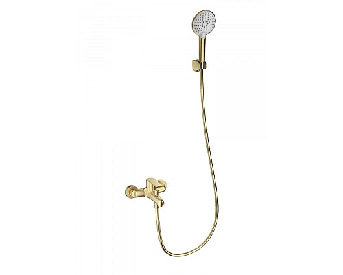 Смеситель для ванны с душем Wonzon&Woghand, Брашированное золото