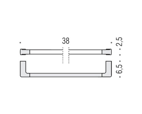 Полотенцедержатель Colombo Lulu 38 см цвет PVD золото