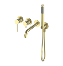 Смеситель для ванны встраиваемый Wonzon&Woghand STICK, Брашированное золото WW-889017-BG