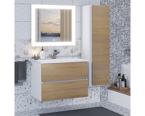 Зеркало для ванной с подсветкой Uperwood Barsa 70х80 см, сенсор/антизапотевание