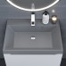 Раковина для ванной кварцевая Uperwood Classic Quartz 60х45х15 см, серая матовая, бетон