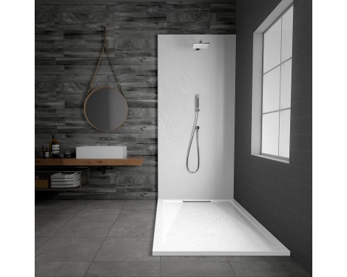 Поддон для душа из искусственного камня Vincea VST-4SRL8012W 1200x800x25 белый матовый