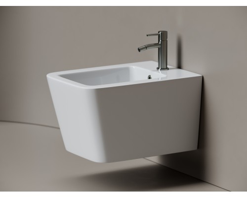 Биде подвесное Ceramicanova Миро (Miro) с крепежом для скрытого монтажа белый