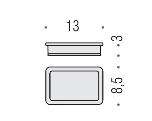 Мыльница настольная Colombo Lulu цвет PVD золото/матовое стекло