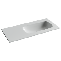 Раковина накладная Ceramicanova Грация (Grace) чаша справа без отв под смеситель 1010x457x137 белый