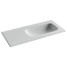Раковина накладная Ceramicanova Грация (Grace) чаша справа без отв под смеситель 1010x457x137 белый