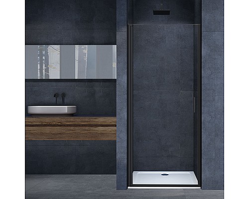 Душевая дверь Vincea Alpha VDP-3AL800CLB черный стекло прозрачное
