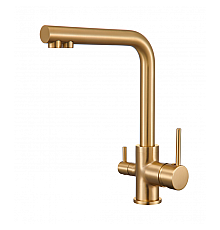 Смеситель для кухни c подключением фильтра питьевой воды Rimero RM4399MG Матовое золото