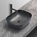 Раковина керамическая Vincea VBS-101MA 505x405x140 накладная антрацит матовый