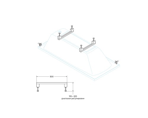 Ножки для ванны Cezares LEG-KIT-150